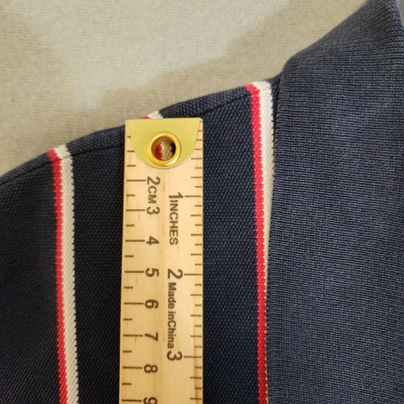 Ralph Lauren Plolo Shirt Mens 2XL Blue with Stripe Short Sleeve Vintage - Picture 8 of 16